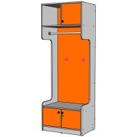 Открытый шкаф для верхней одежды