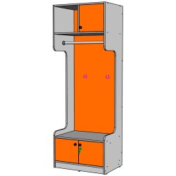 Открытый шкаф для верхней одежды