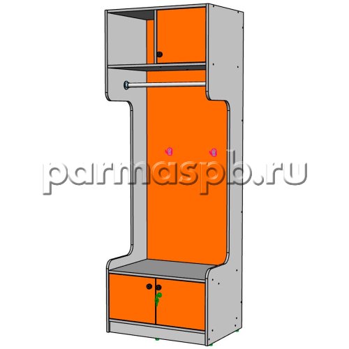 Открытый шкаф для верхней одежды