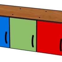 Антресоль на шкаф в раздевалку 5-секц.