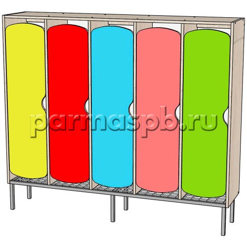 Шкаф для раздевалки на 5 человек