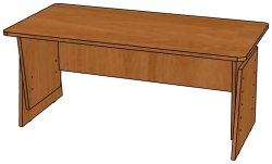 Парта ЛДСП 2-местная с изм. высотой