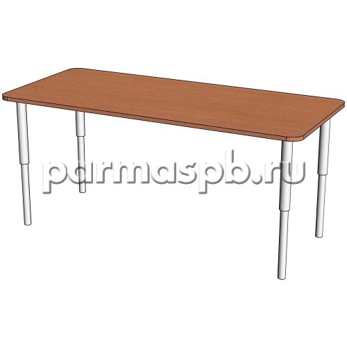 Стол прямоугольный с регулируемой высотой на м/к