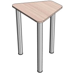 Стол трапеция на металлических ножках