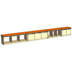 Набор скамеек с ящиками для обуви