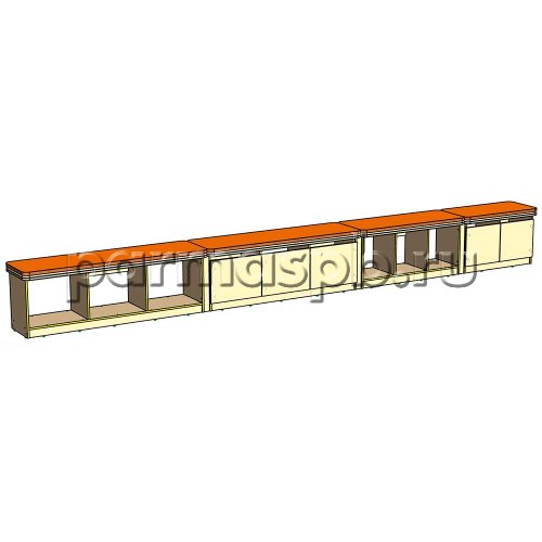 Набор скамеек с ящиками для обуви