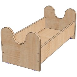 Кровать детская Волна