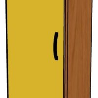 Шкаф в раздевалку на цоколе 1-секц. на металлич. ножках(200мм)