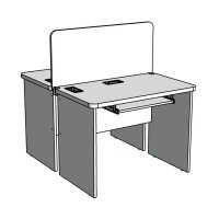 Стол компьютерный двусторонний