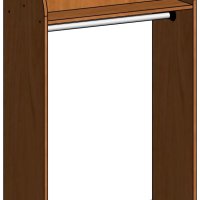 Гардероб фигурный на колесах