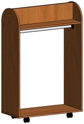 Гардероб фигурный на колесах