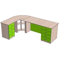 Стол офисный угловой №2