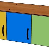 Антресоль на шкаф в раздевалку 3-секц.