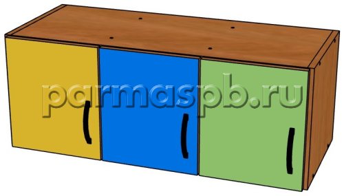 Антресоль на шкаф в раздевалку 3-секц.