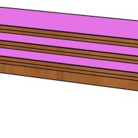 Комплект скамеек - Матрешка - Полумягкая