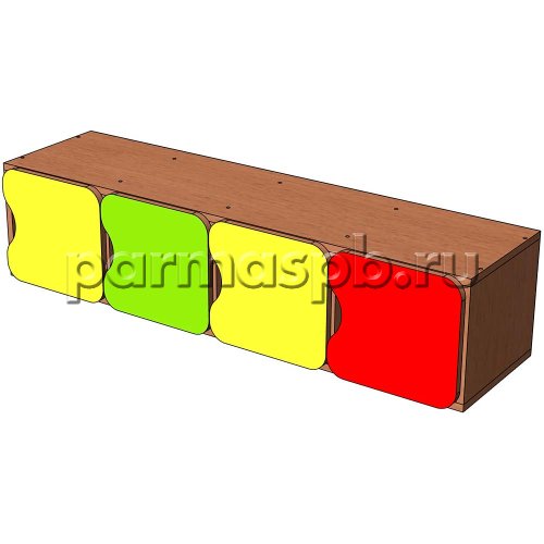 Антресоль на шкаф в раздевалку 4 секций №2