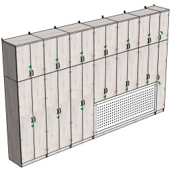 Комплект шкафов выполненный на заказ