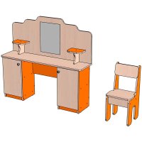 Парикмахерская №3 с зеркалом