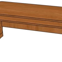 Парта ЛДСП 2-местная с изм. высотой с полкой