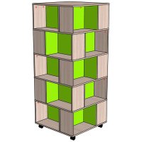Стеллаж №21 на колесиках