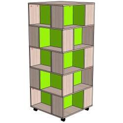 Стеллаж №21 на колесиках