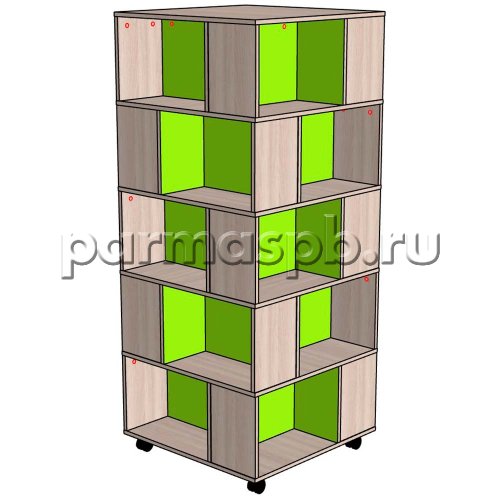 Стеллаж №21 на колесиках