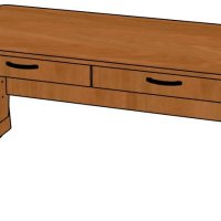 Парта ЛДСП 2-местная с изм.высотой с ящиками