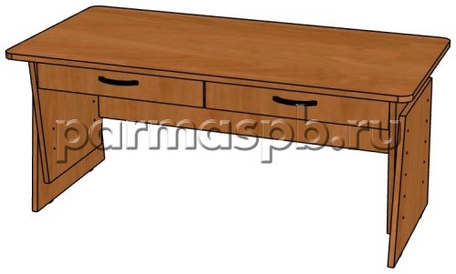 Парта ЛДСП 2-местная с изм.высотой с ящиками