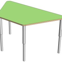 Стол трапеция с регулируемой высотой на м/к