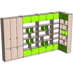 Набор стеллажей №17