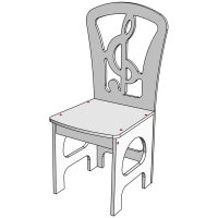 Стул Скрипичный ключ