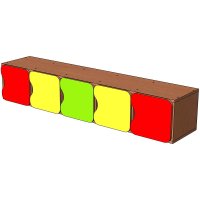 Антресоль на шкаф в раздевалку 5 секций №2