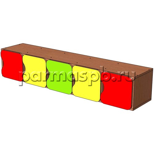 Антресоль на шкаф в раздевалку 5 секций №2