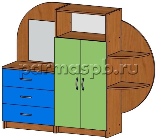 Марфуша (шкаф+трюмо с зеркалом)