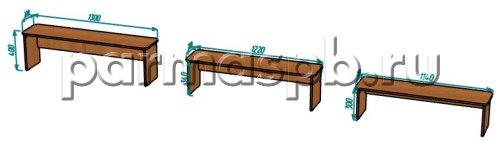 Комплект скамеек - Матрешка - ДСП