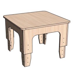 Стол ЛДСП с регулируемой высотой