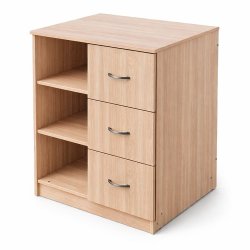 Тумба с полками и ящиками