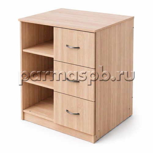 Тумба с полками и ящиками