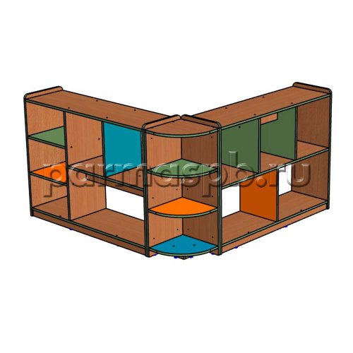 Стеллаж угловой (на внешний угол)