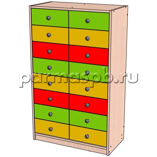 Стеллаж на 16 ящиков