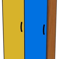 Шкаф в раздевалку на цоколе 2-секц. на металлич. ножках(200мм)