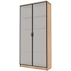 Шкаф со стеклянными дверцами №3