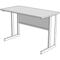 Парта школьная 2-местная на м/к