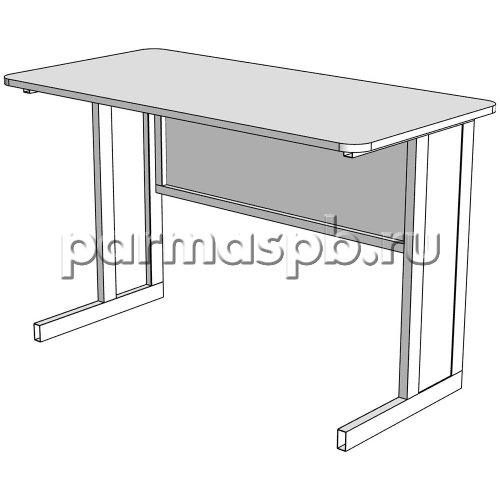 Парта школьная 2-местная на м/к