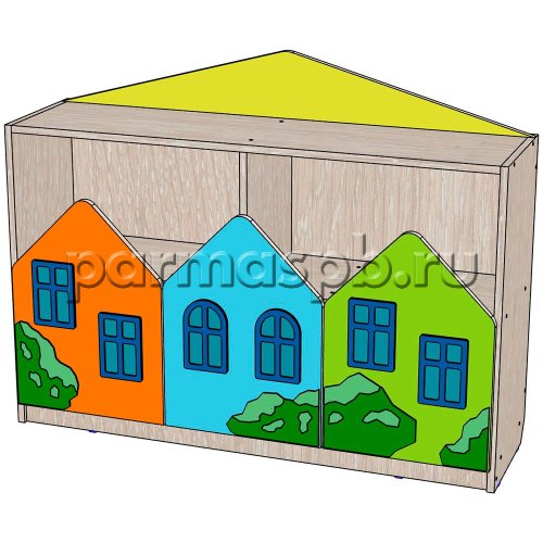 Стеллаж Домики